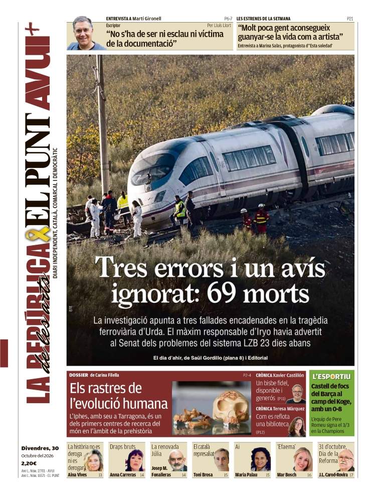 'El Punt Avui', 30 d'octubre de 2026 'El Punt Avui', 30 d'octubre de 2026