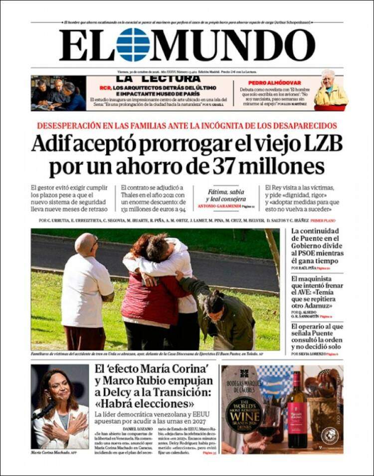 'El Mundo', 30 d'octubre de 2026 'El Mundo', 30 d'octubre de 2026