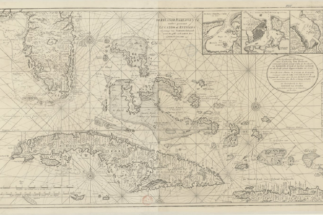 Mapa neerlandès de Cuba (1799). Font Bibliothèque Nationale de France