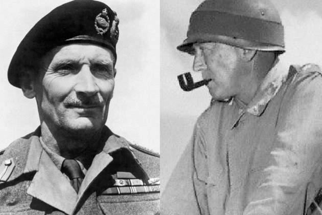 Els generals Montgomery i Patton. Font: Wikimedia Commons 