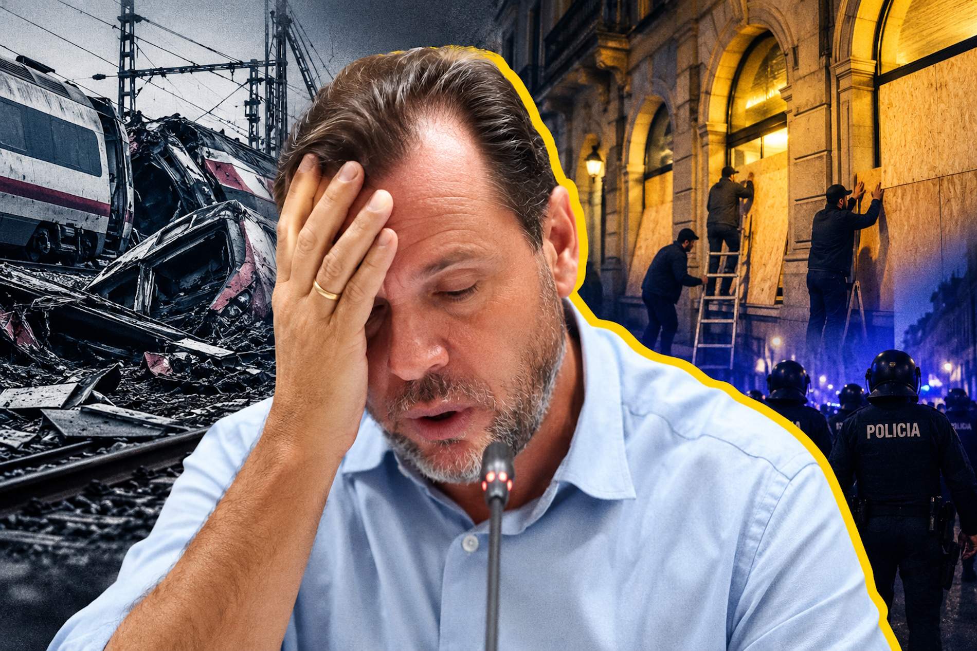 Un ministre que no baixa del tren, interrogants a les vies i ciutats que es blinden a les portades