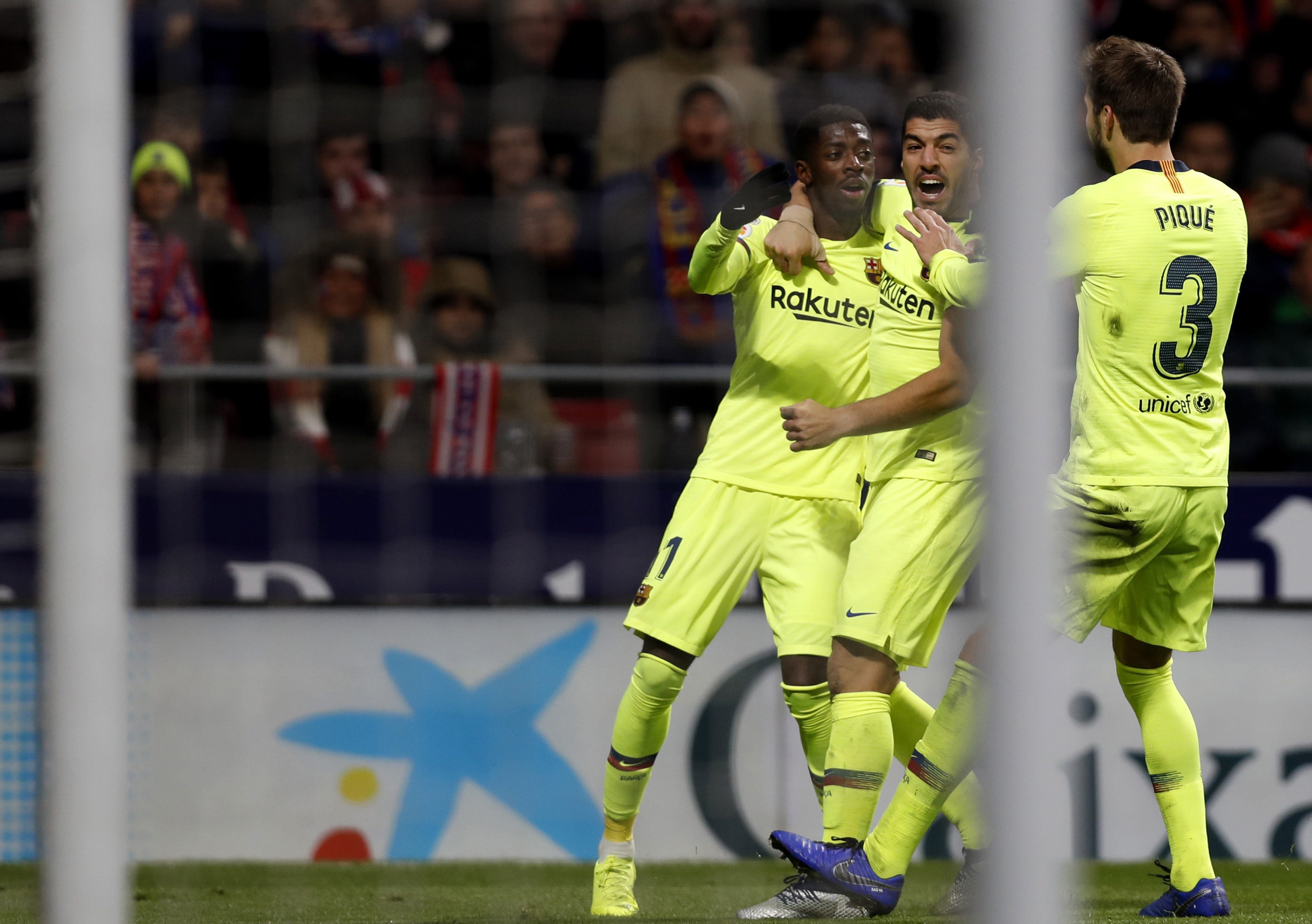 Dembélé se hace perdonar y salva al Barça en el Wanda (1-1)