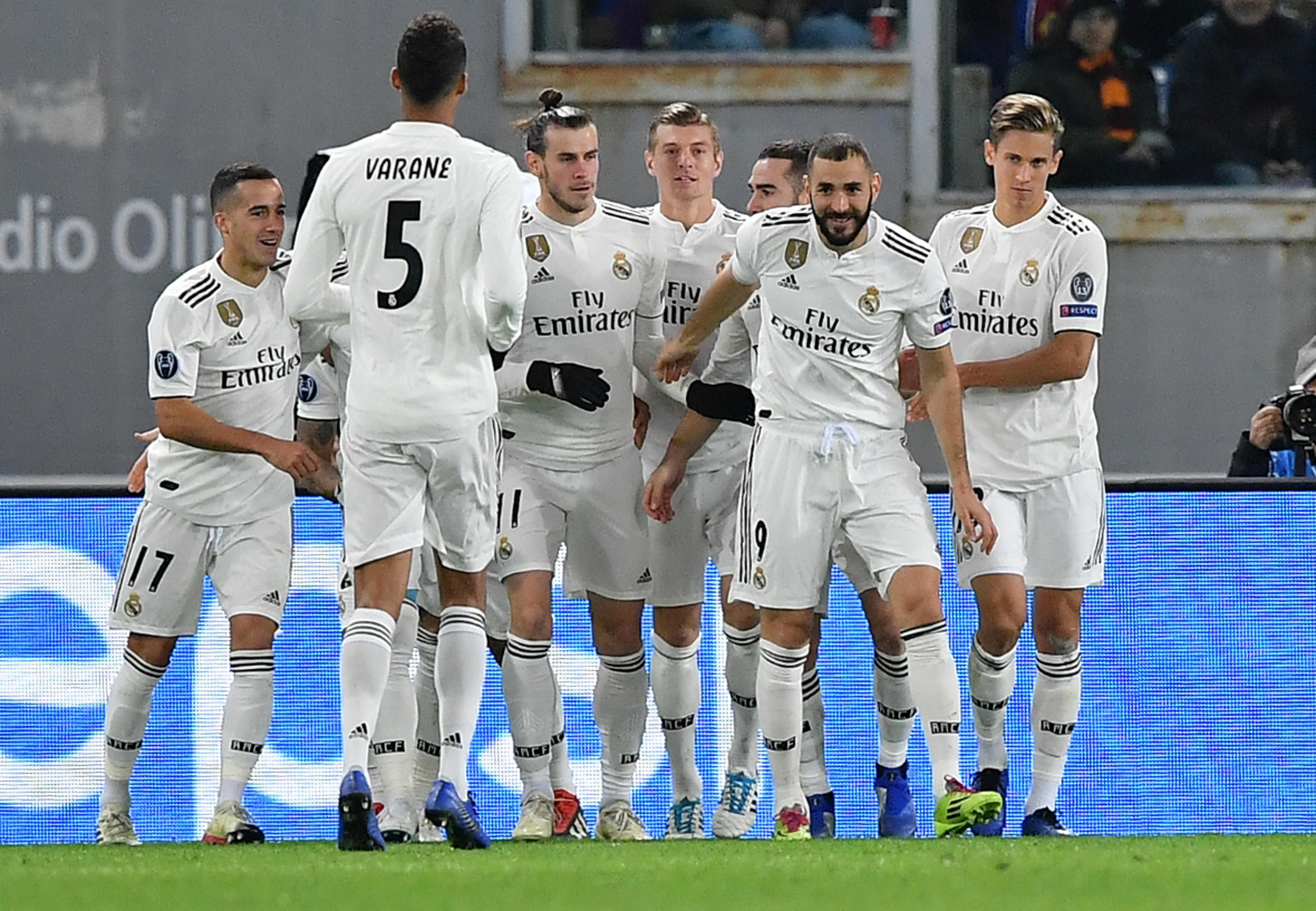 El Madrid conquista Roma y pasa como primero de grupo (0-2)