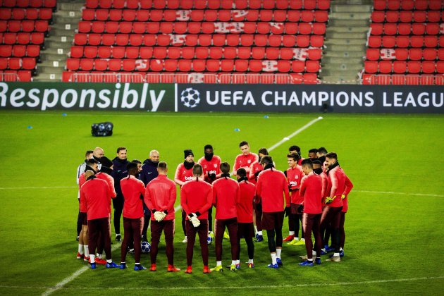 Barça entrenament Champions EFE