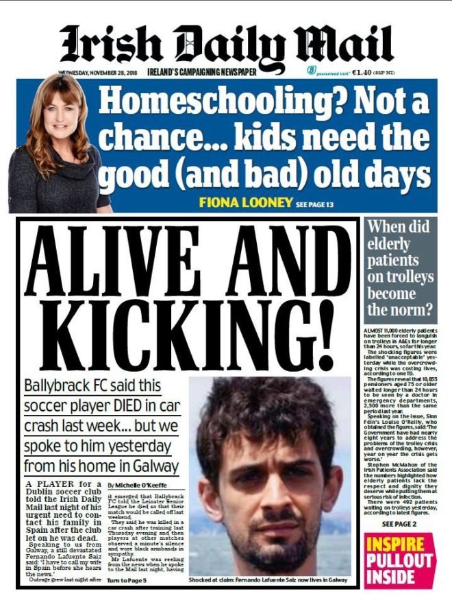 portada irish daily mail