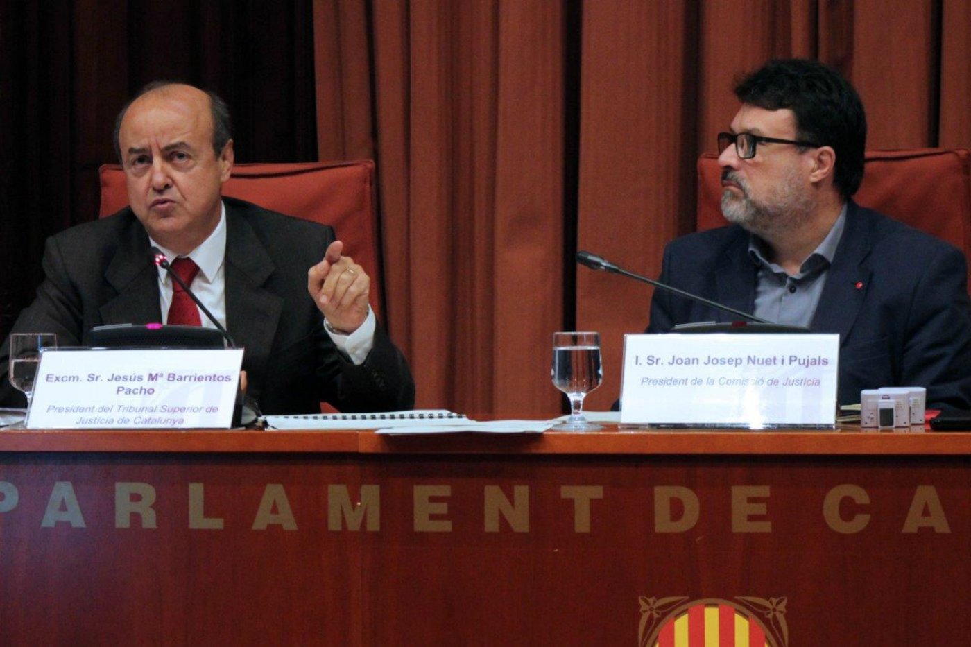 Barrientos pide al Parlament dar a los jueces "la serenidad que necesitan"