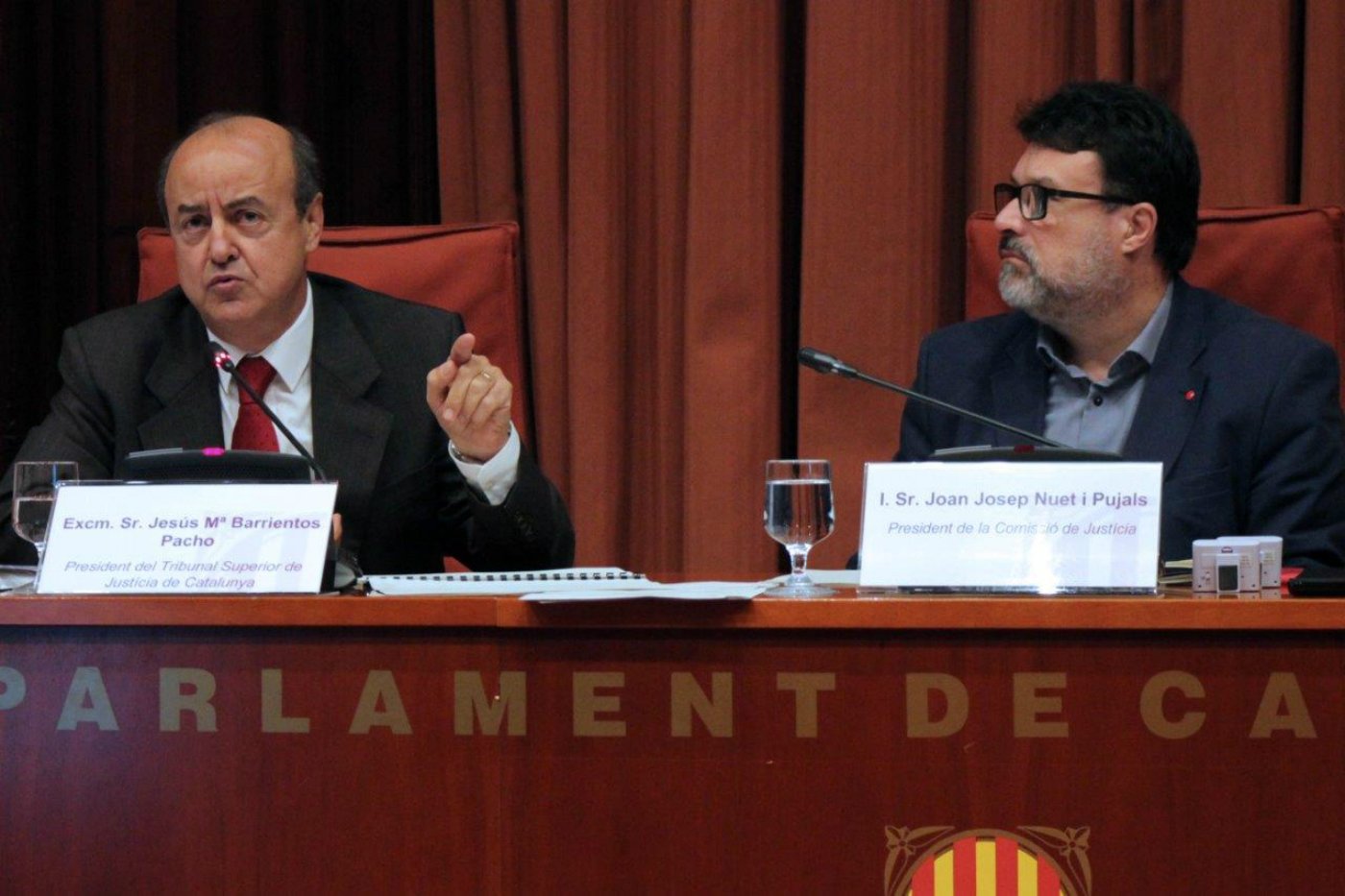 Barrientos comissió justícia paralment - Parlament