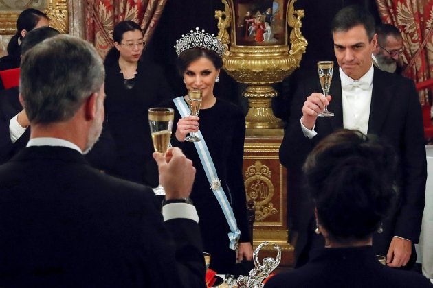 leticia pedro sanchez brindis gtres