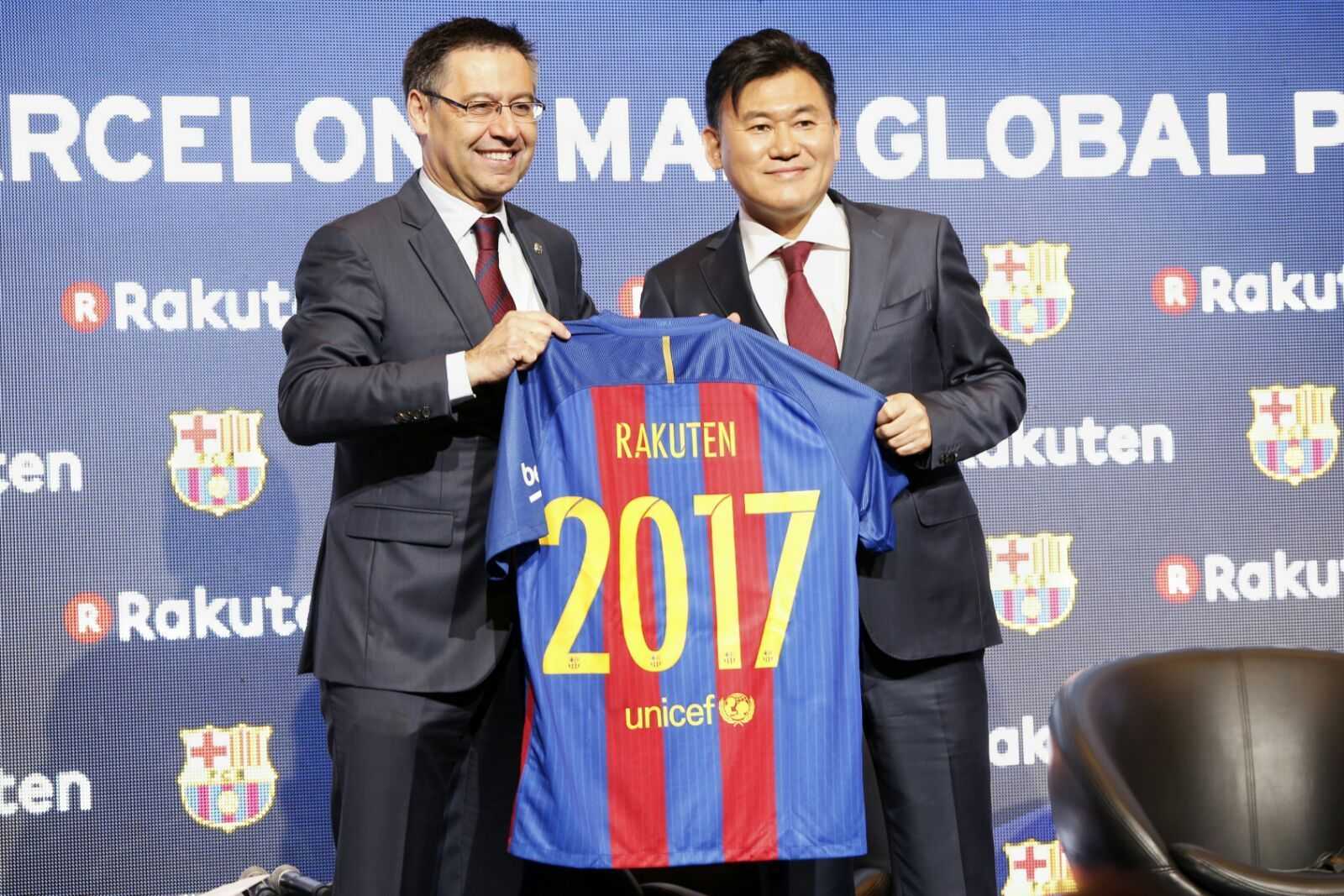 Rakuten, nuevo patrocinador del Barça hasta el 2021