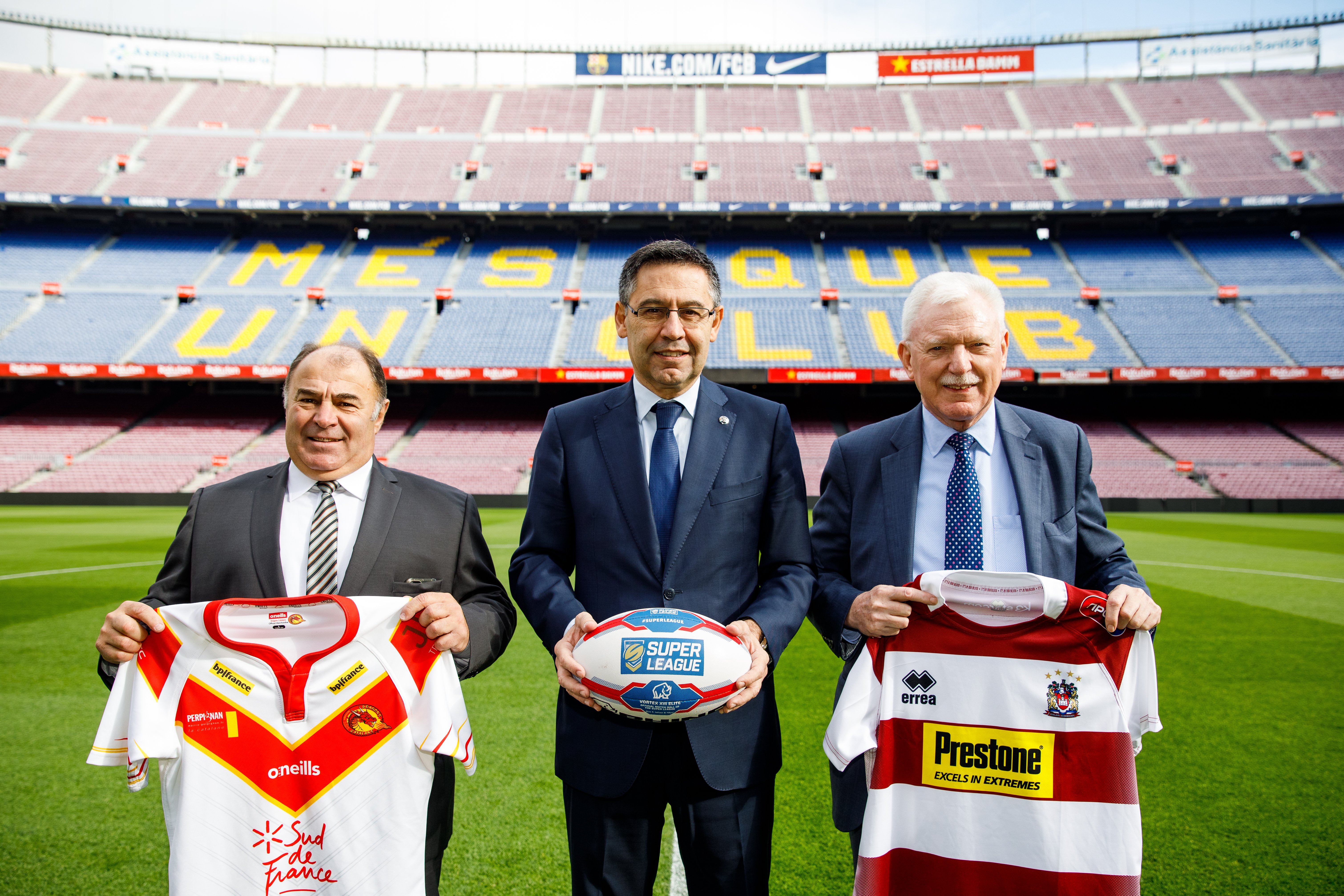 El Camp Nou acollirà un partit de Lliga dels Dragons Catalans