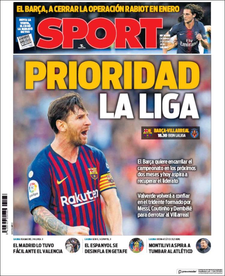 Sport Portada 02 12 2018