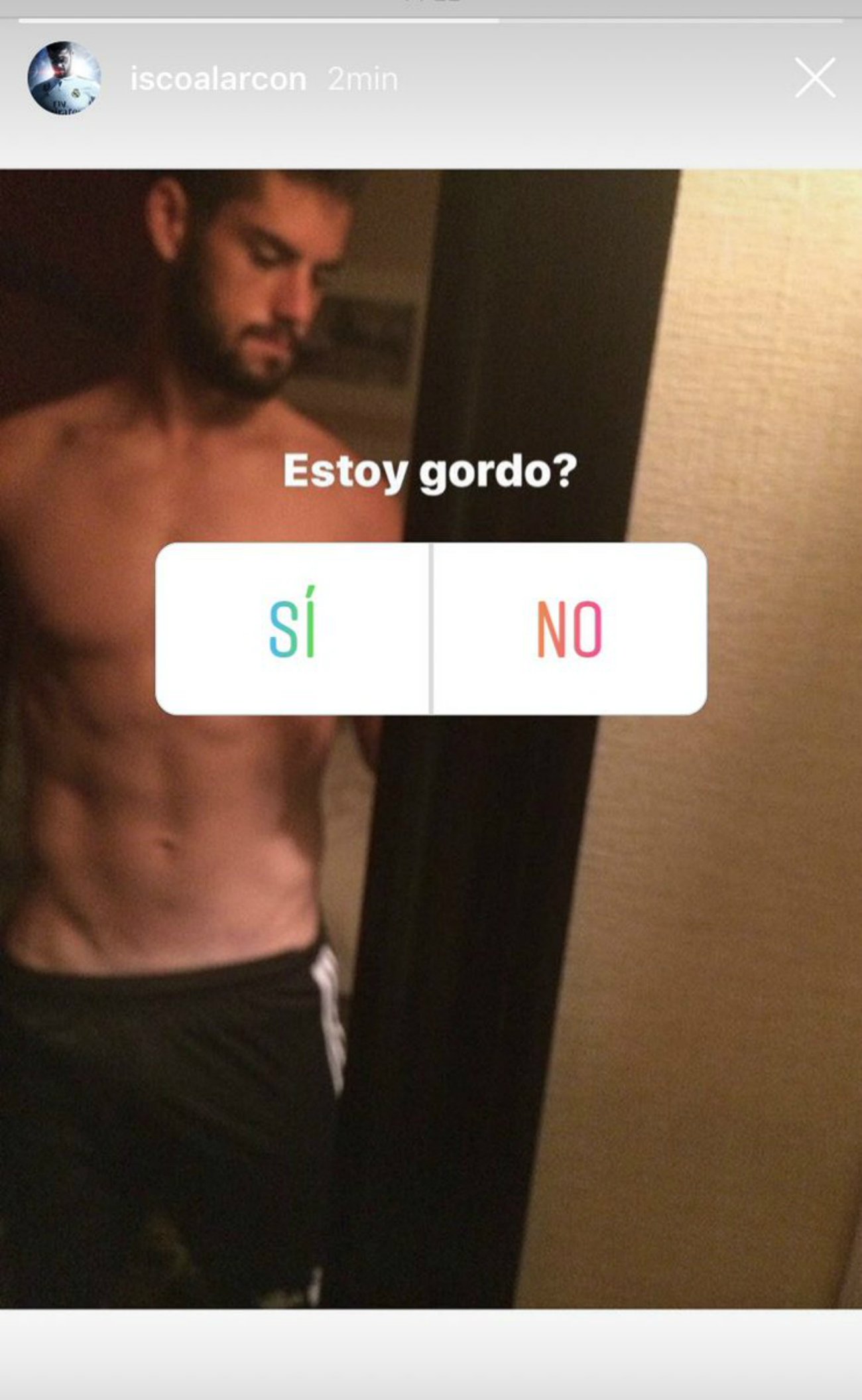 Isco, cansado de la polémica, pregunta: "¿Estoy gordo?"