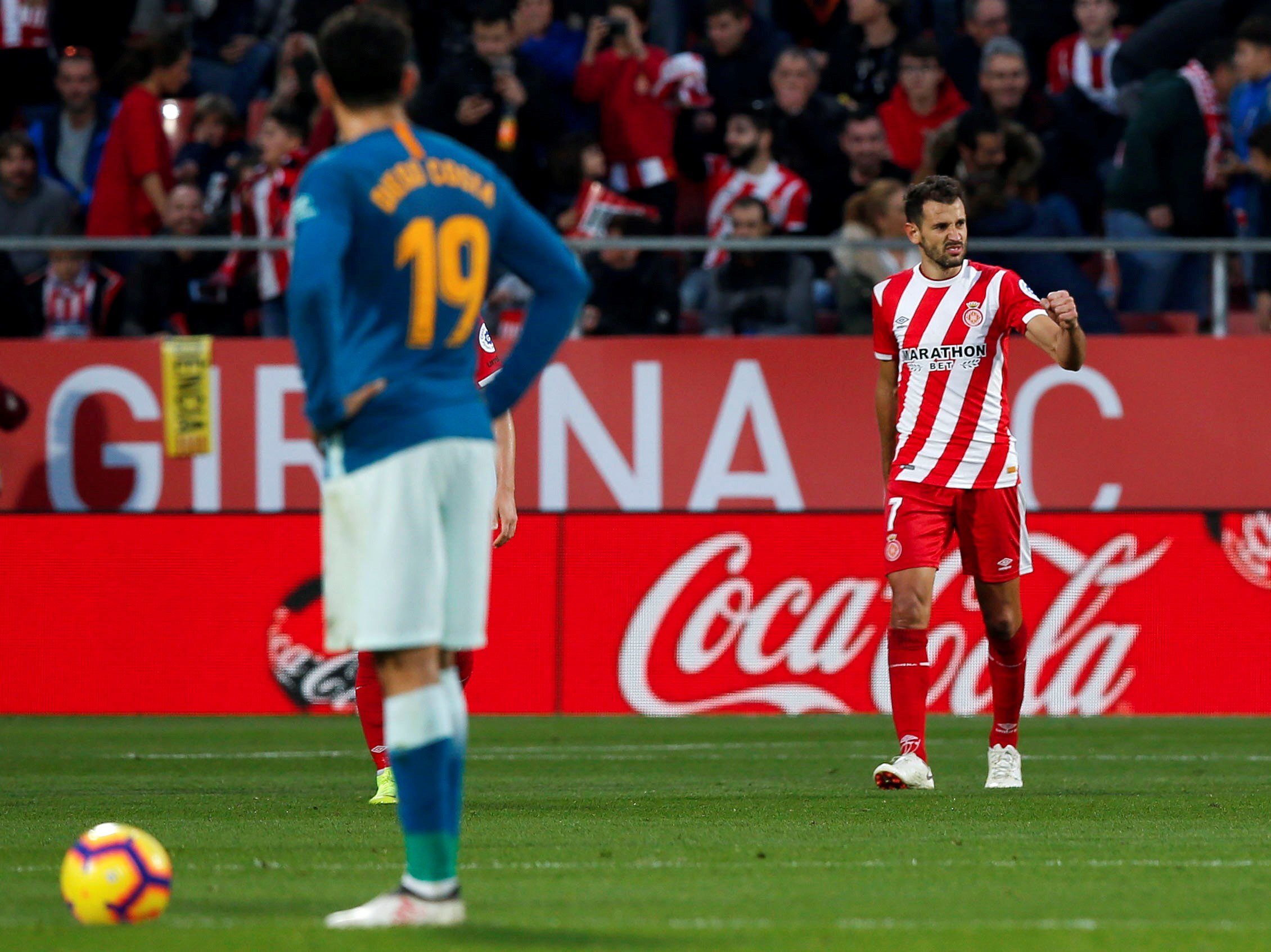 Ni el Atlético de Madrid puede superar a Stuani (1-1)