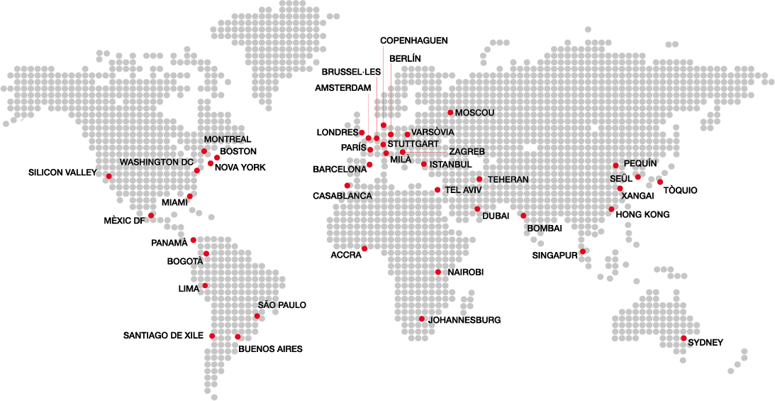 Mapa 40 oficinas CAT