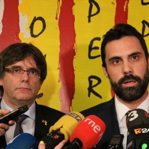 Roger Torrent Carles Puigdemont Waterloo - ACN