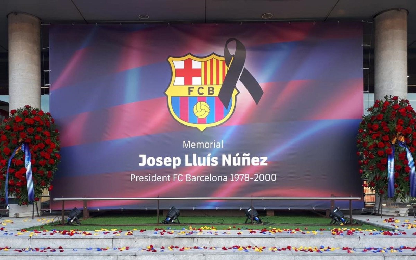 El Barça abre el Espacio Memorial en el Camp Nou en recuerdo de Núñez