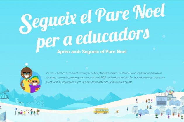 Sigue al padre Noel para|por educadores