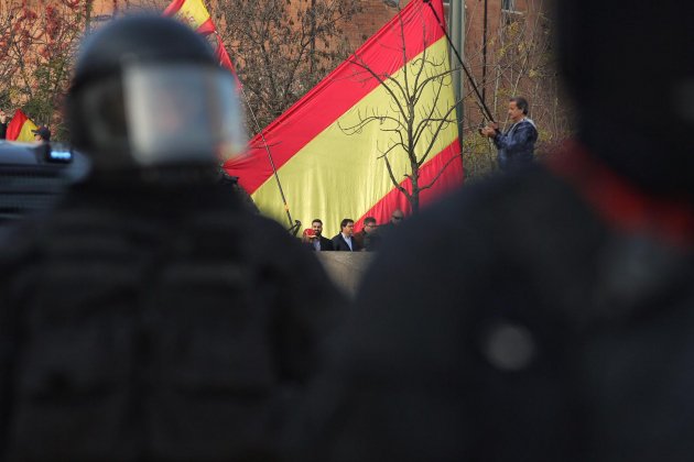 Manifestantes ultras Girona - Carles Palacio Manifestantes ultras Girona - Carles Palacio