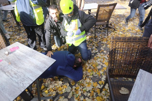 Cargas Mossos manifestacio antifascista girona - Carles Palacio Cargas Mossos manifestacio antifascista girona - Carles Palacio