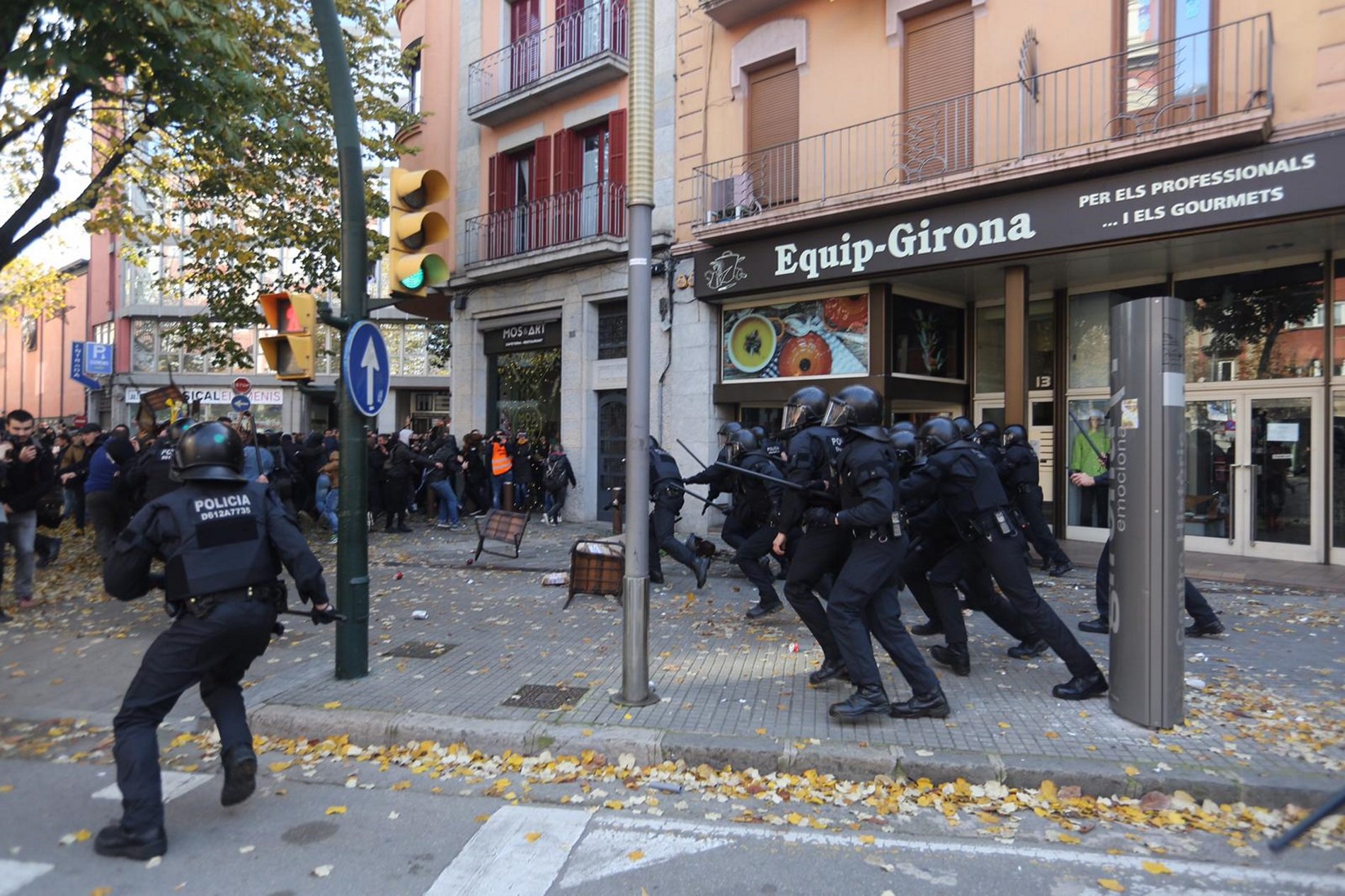 L'excap de la Brimo, imputat per les càrregues de Girona contra els CDR