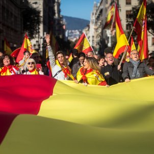 Manifestació constitució Barcelona - Efe Manifestació constitució Barcelona - Efe