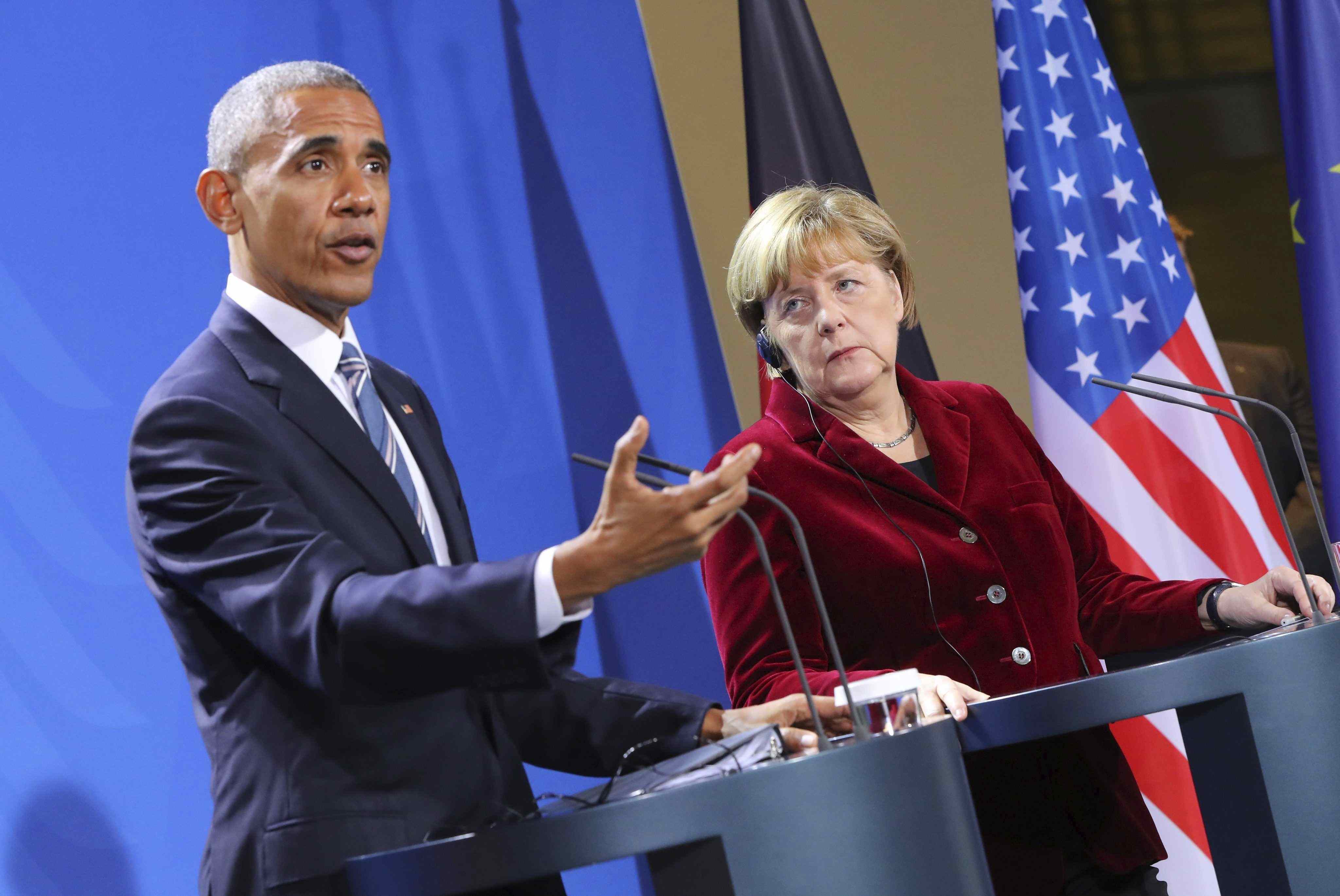 Obama y Merkel llaman a Trump a mantener las alianzas y los valores comunes