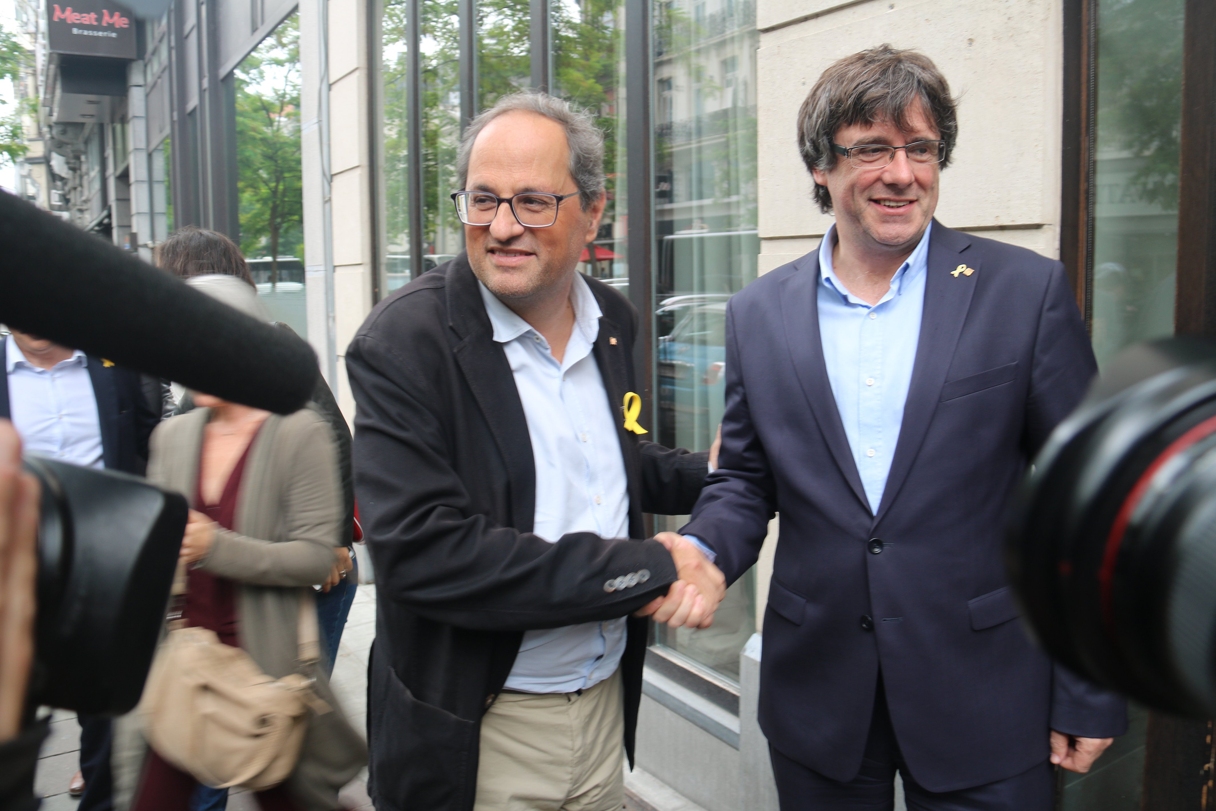 Torra y Puigdemont presentan el Consell per la República el sábado en Bruselas