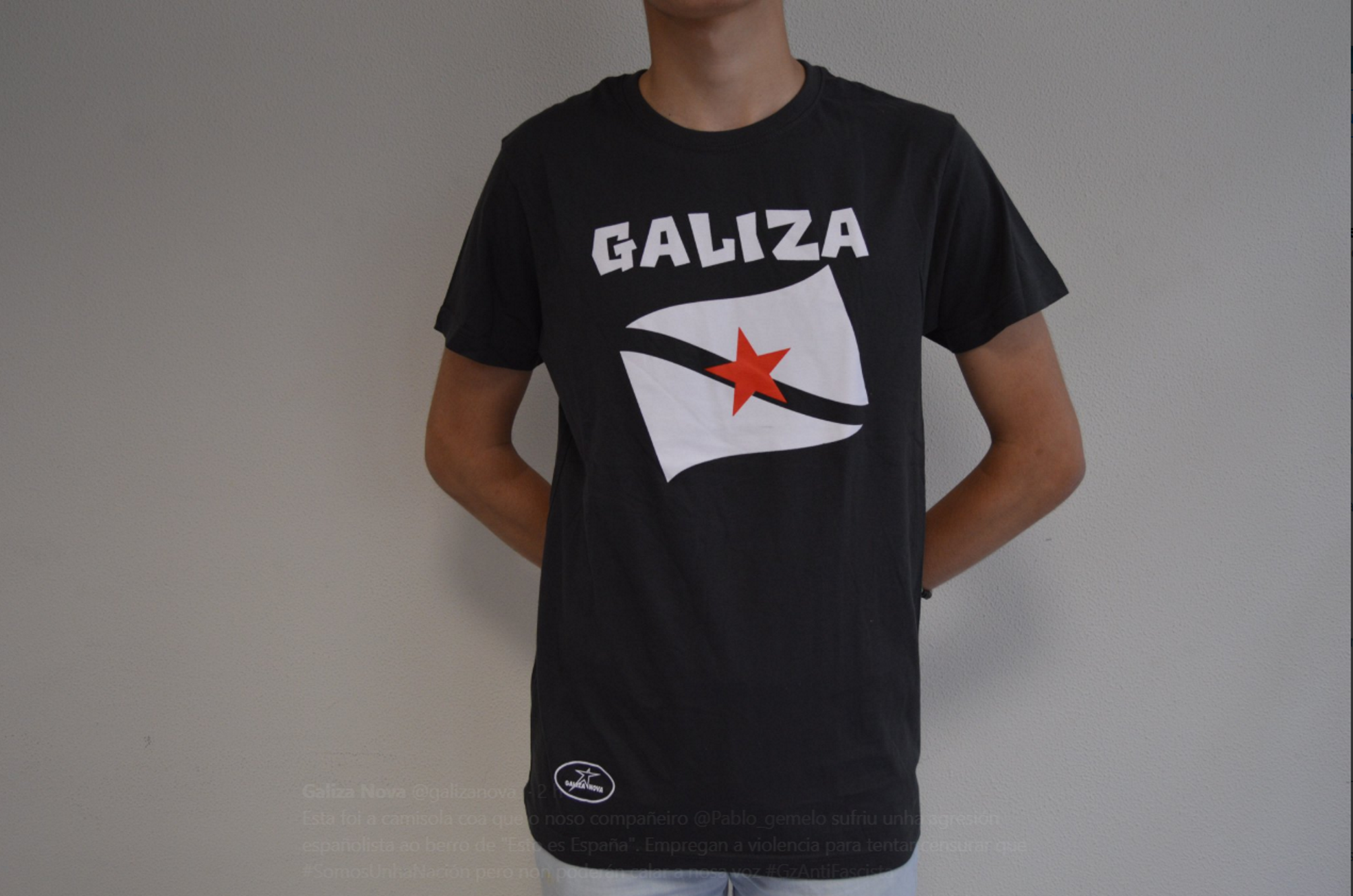Agreden a un joven por llevar una camiseta con la estelada gallega: "¡Esto es España!"