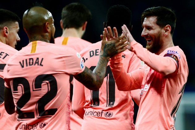 Messi Vidal Espanyol Barca EFE