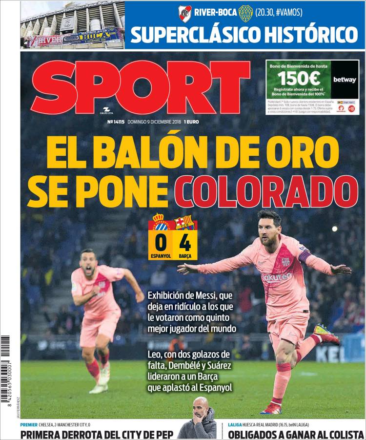 Sport Portada 09 12 2018