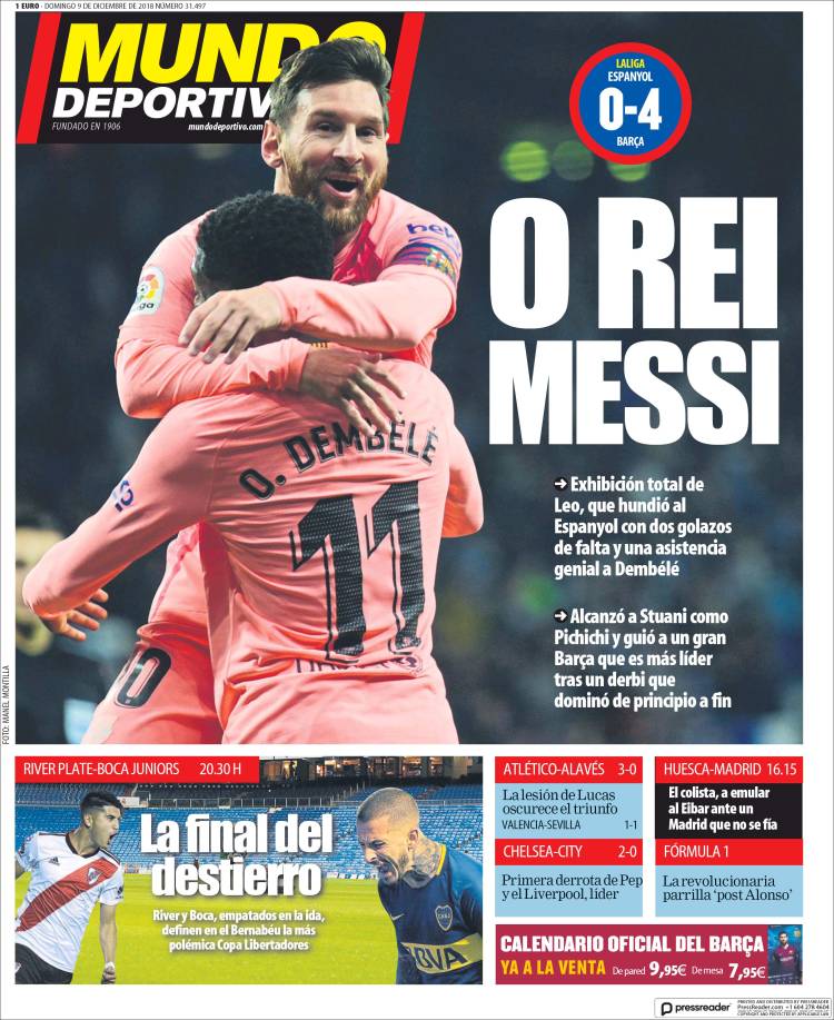 Mundo Deportivo Portada 09 12 2018