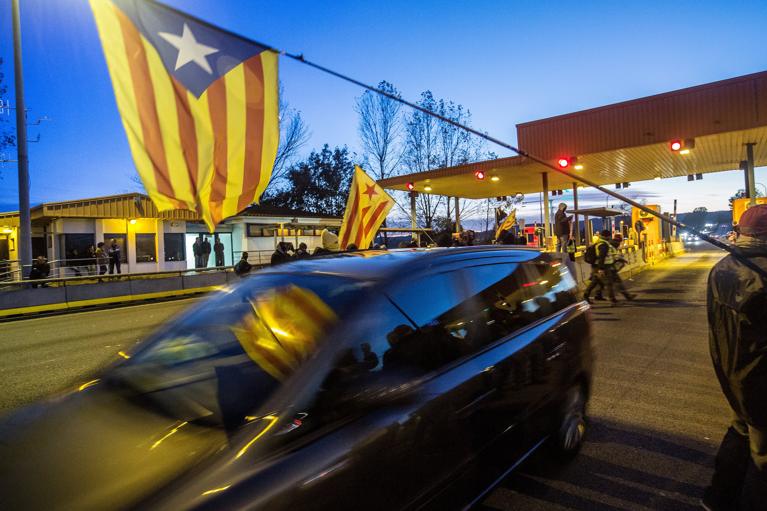 Els CDR obren tots els peatges en plena operació tornada