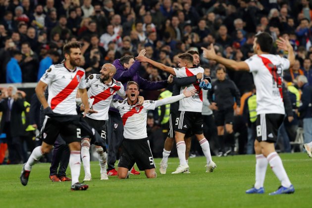 Celebración River Santiago Bernabéu Boca Libertadores EFE