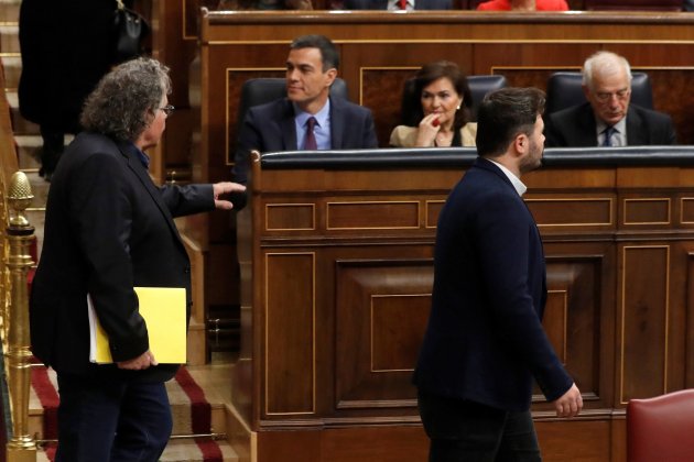 Pedro Sánchez Joan Tardà Gabriel Rufián Congrés Diputats Efe