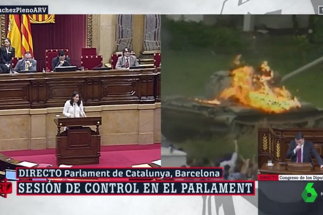 arrimadas parlament rojo vivo explosions