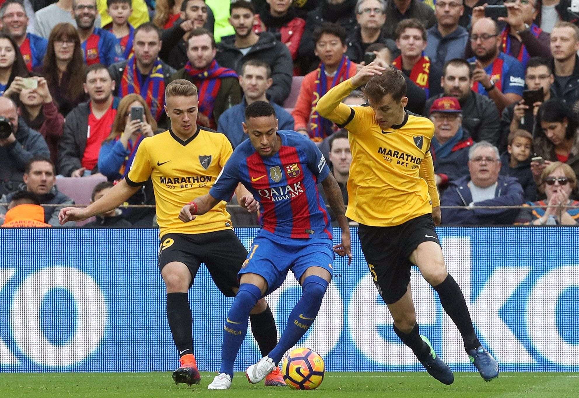 Horari i televisió del Màlaga-Barça de la Lliga Santander