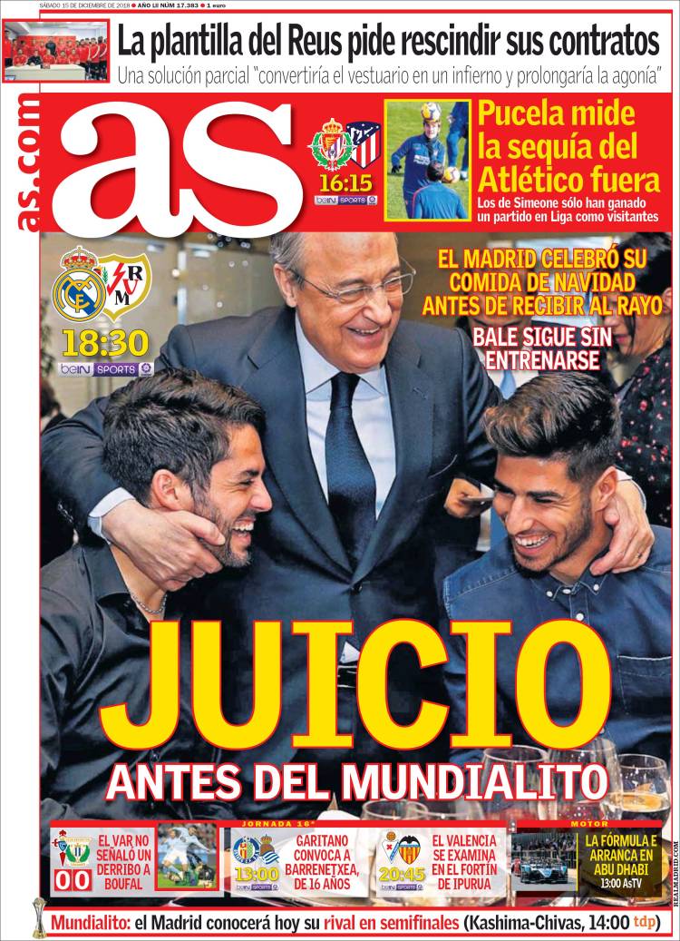 As Portada 15 12 2018 As Portada 15 12 2018