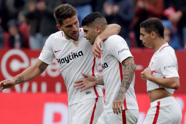 sevilla girona banega celebracio EFE