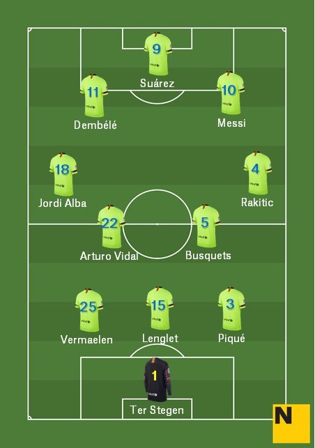 11 levantando|quitando barça