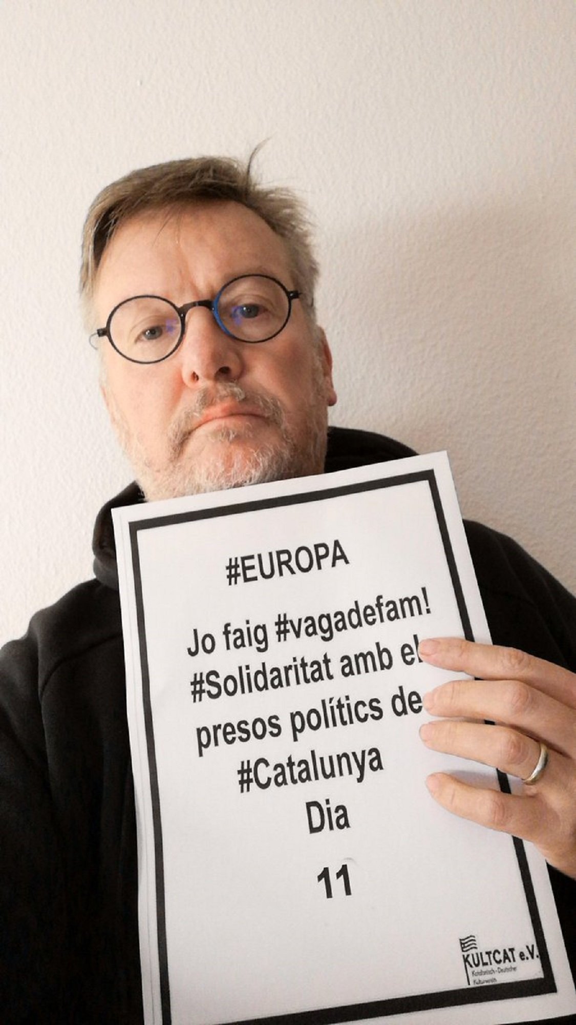 Un alemany fa 15 dies que fa vaga de fam en solidaritat amb els presos