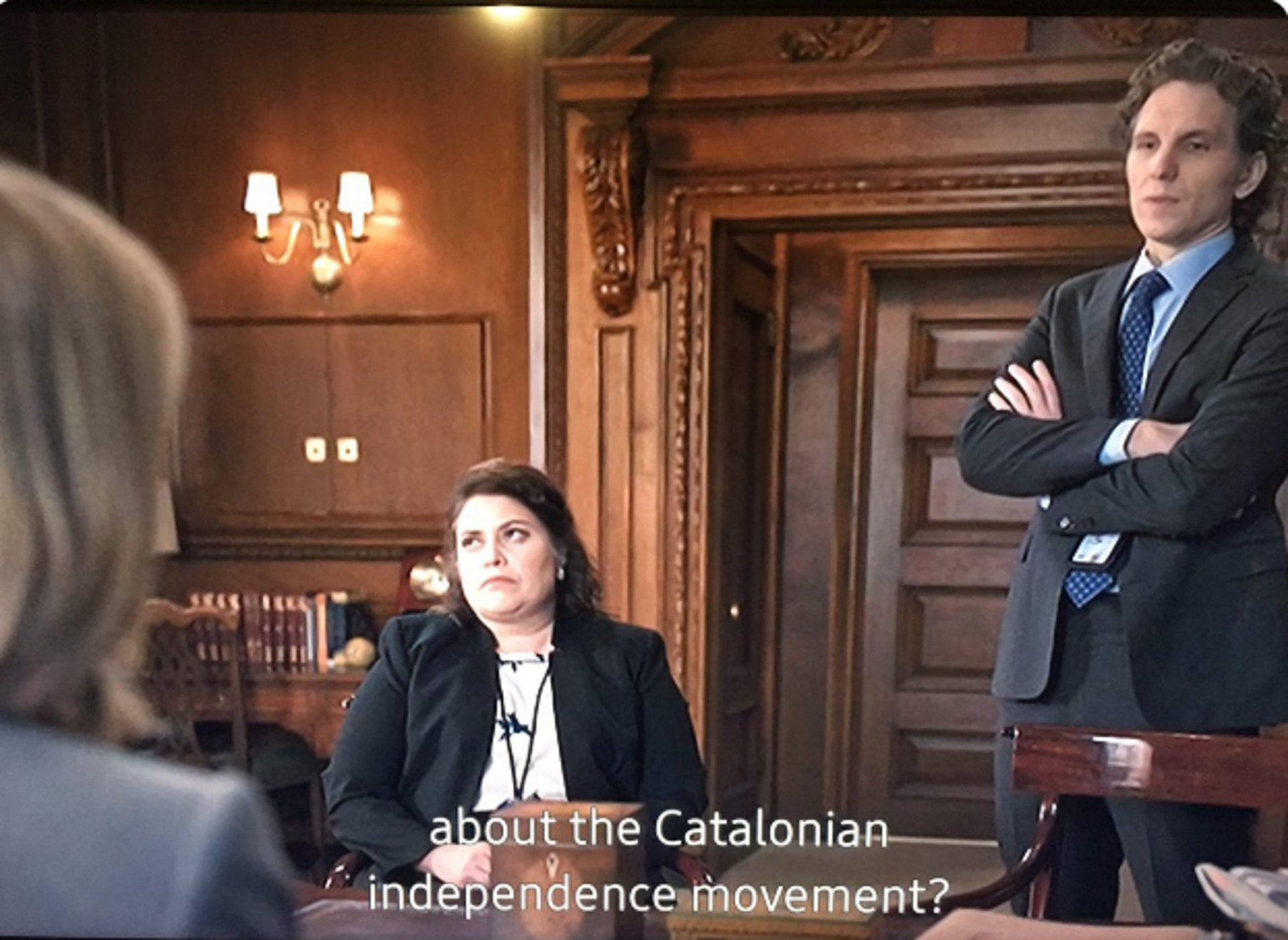 The Catalan independence process in US series