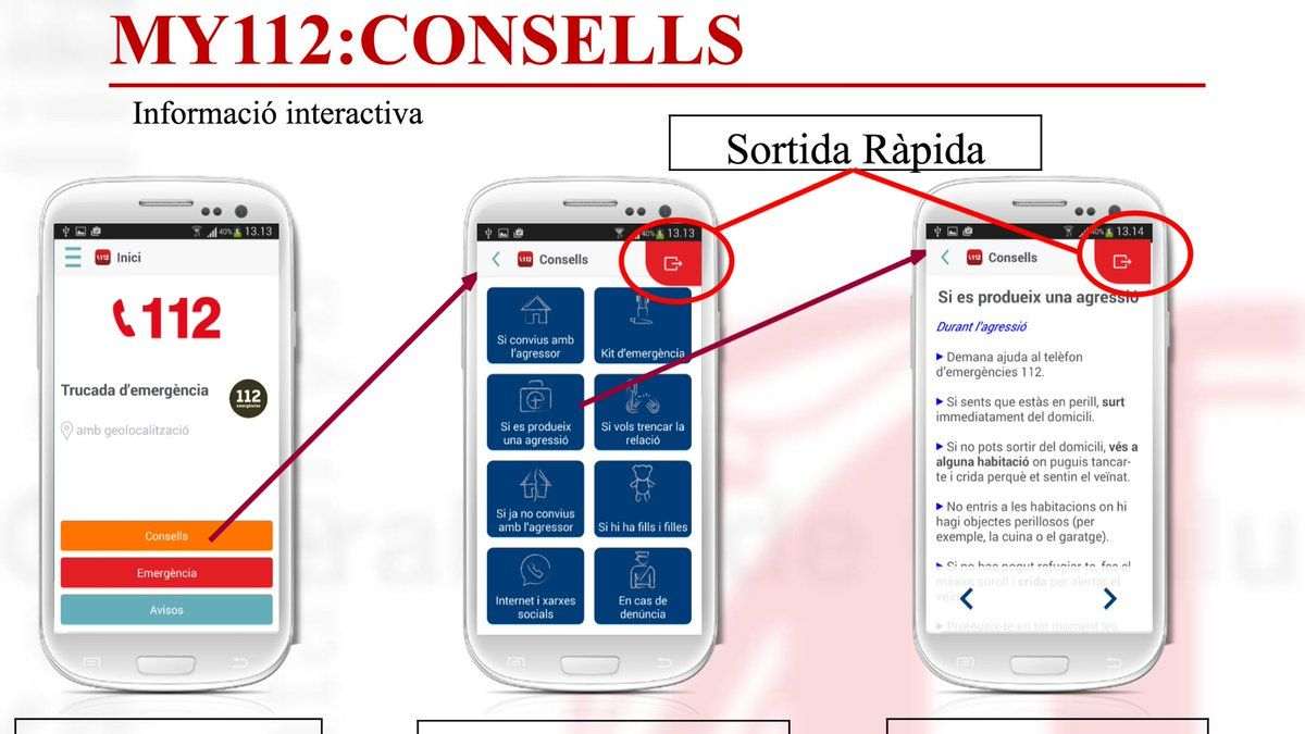 Una aplicació del 112 identificarà les víctimes de violència masclista