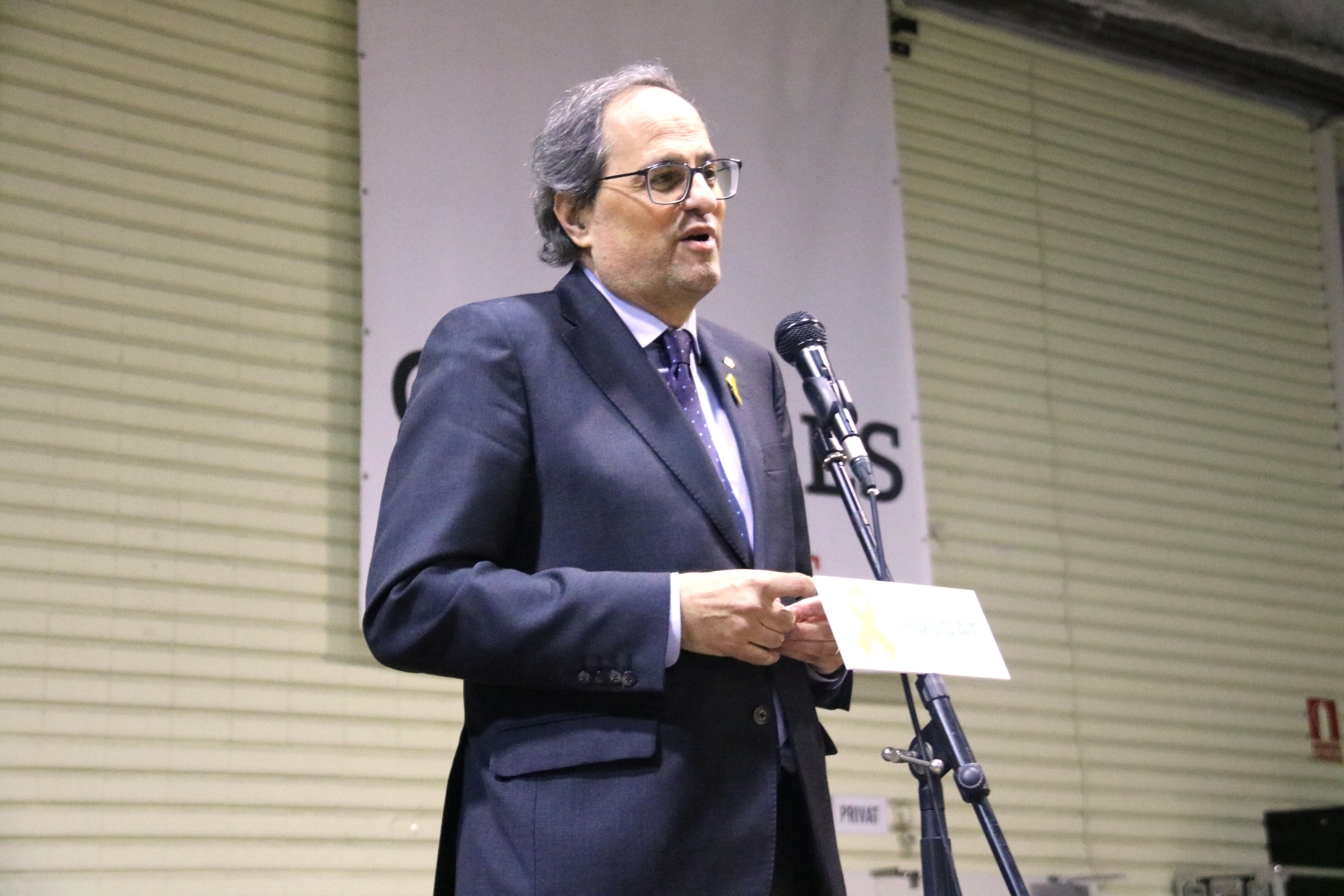 Torra també demana als presos que acabin la vaga de fam