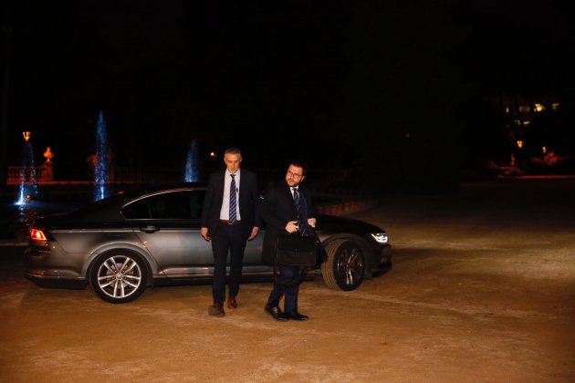 Arribada Aragonès reunio Torra - Sanchez Pedralbes - Sergi Alcàzar