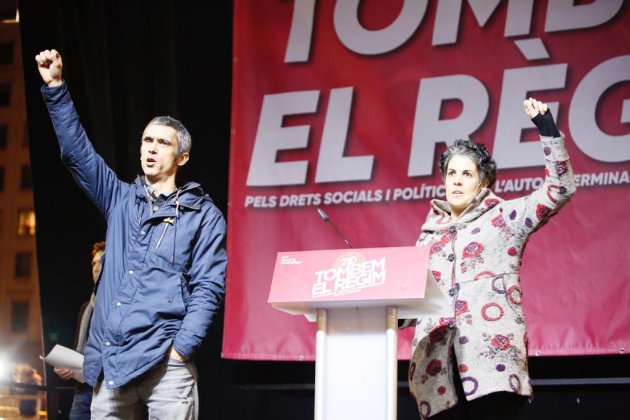 Marta Torrecilla Roger Español ferits 1-O manifestació Barcelona 21D - Sergi Alcàzar