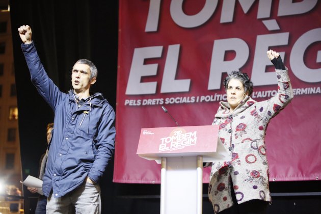 salmonete español marta torrceilla manifestación unitaria 21-d barcelona paseo de gracia - sergi alcazar