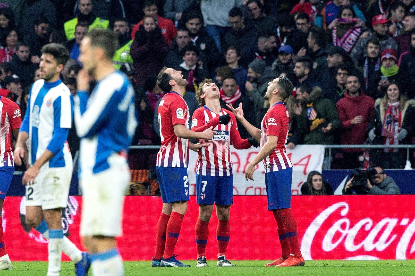 La mejor cara del Espanyol es insuficiente para derrotar al Atlético de Madrid (1-0)