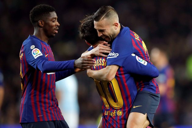 Messi Jordi Alba Barça Celta EFE