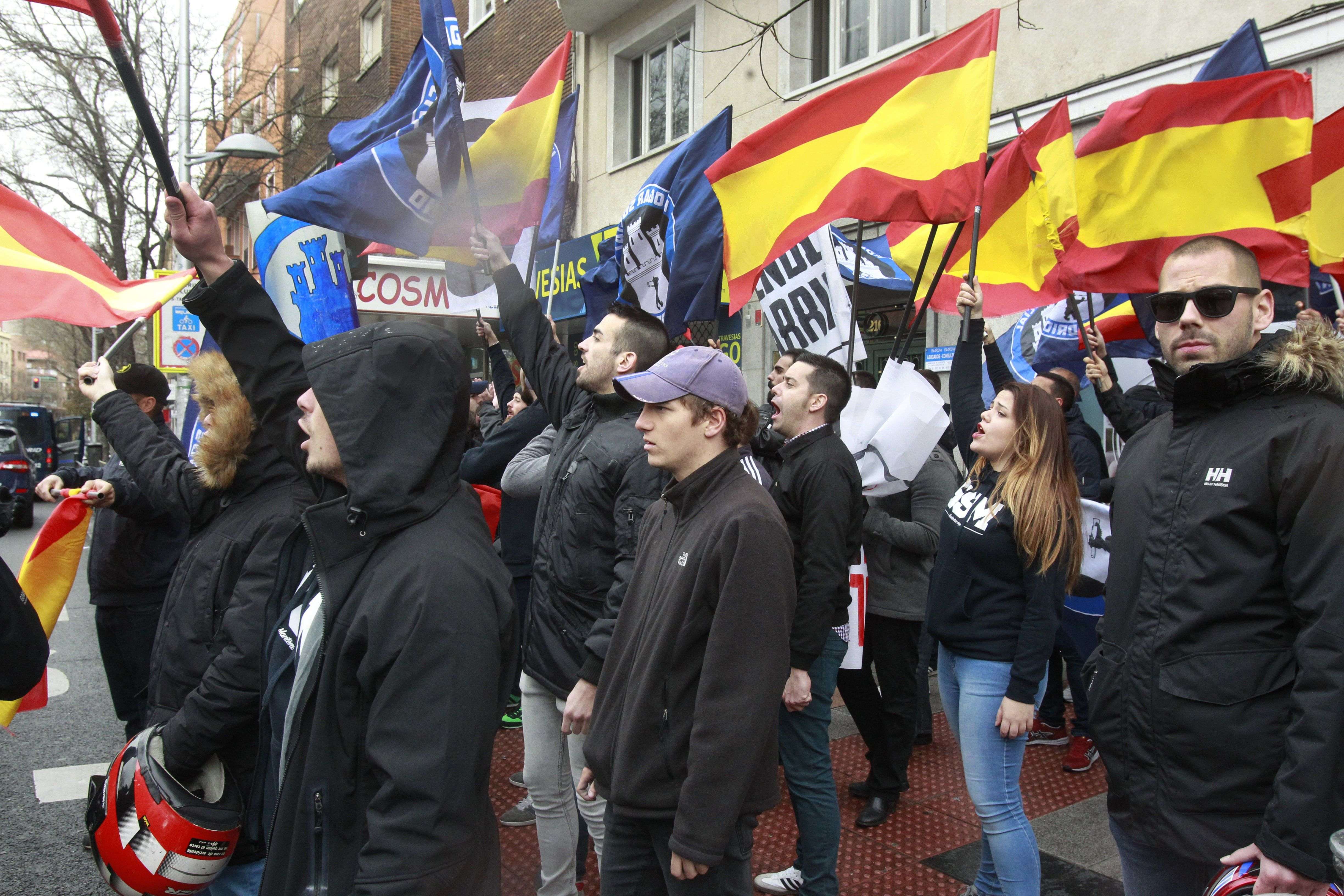 Manifestación de ultraderecha en Madrid