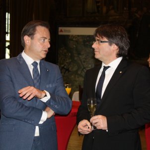 Carles Puigdemont alcalde d'Anvers Bart de Wever - ACN Carles Puigdemont alcalde d'Anvers Bart de Wever - ACN